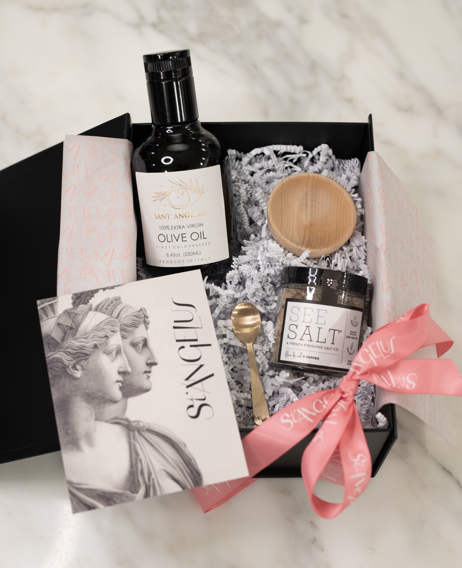 Gift Box with Olive Oil and Salt